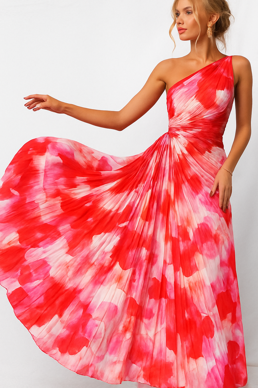 Christa – Elegant Pleated Summer Dress for Women - Image 4