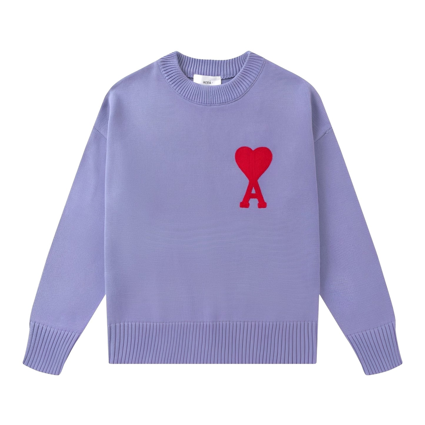 Alex – Sweter unisex z sercem i literą A