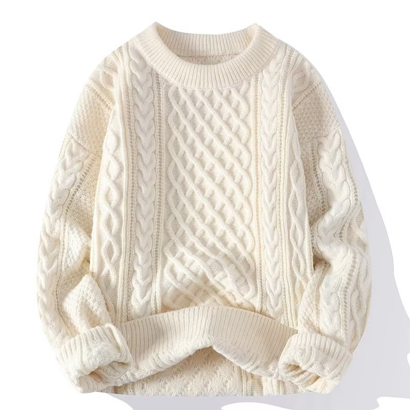 Noir – Sweter damski z warkoczowym splotem