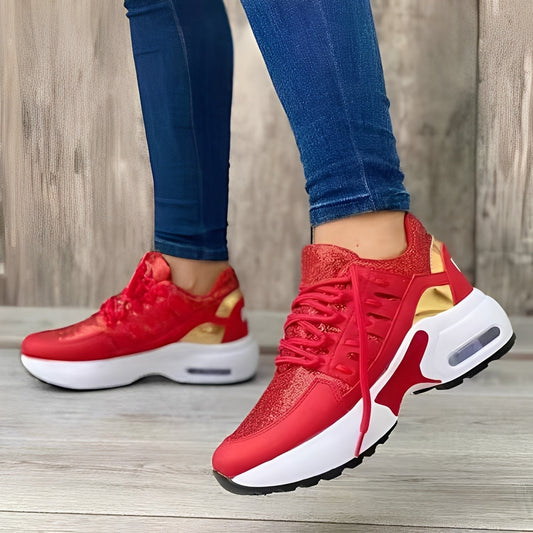 Aero – Buty sportowe damskie sneakersy na platformie