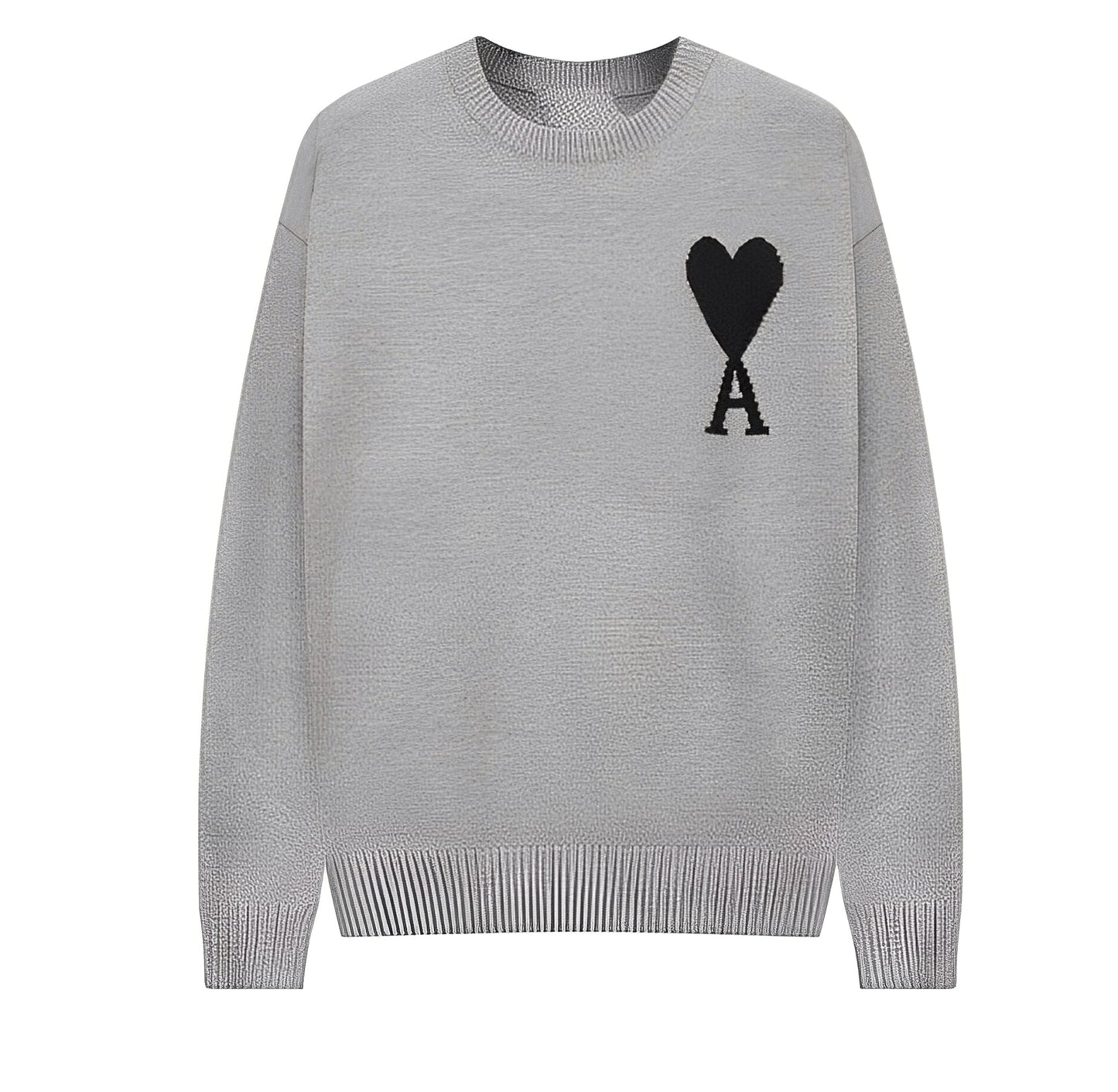 Alex – Sweter unisex z sercem i literą A