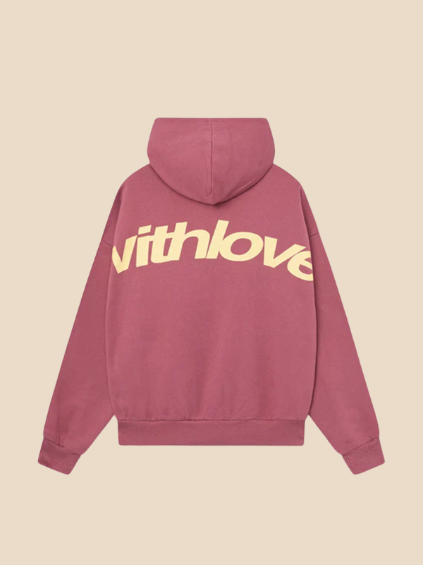 Lena – Bluza z Kapturem Oversize z Napisem na Plecach