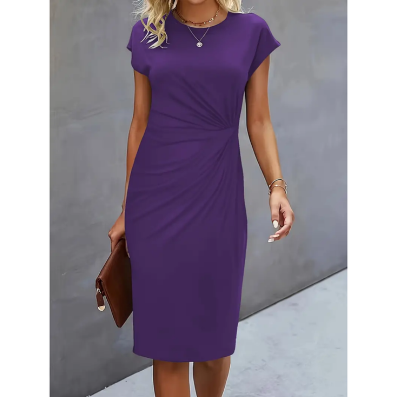 Isabel – Short-sleeved formal dress for women - Image 1
