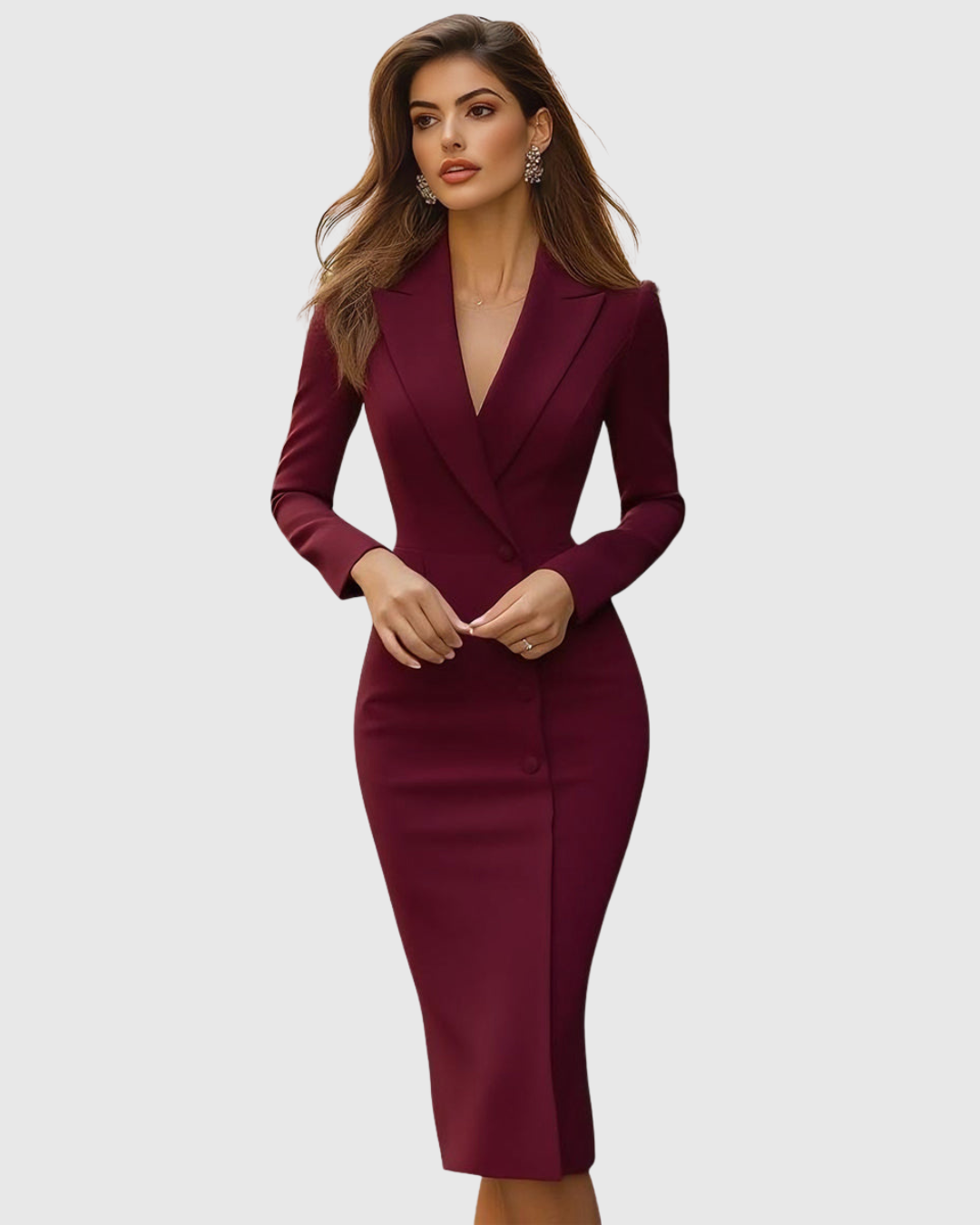 Leonie – Elegant Tailored Midi Dress - Image 10