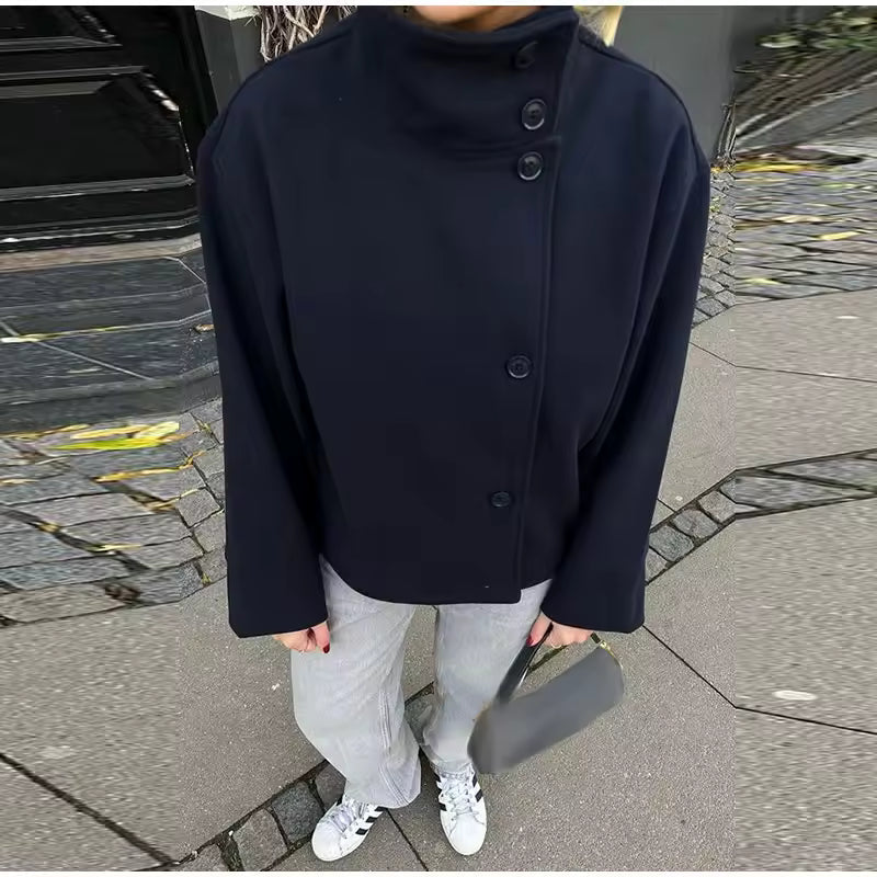 Zofia – Elegancki Płaszcz Damski o Nowoczesnym Kroju