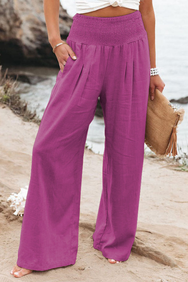 Daniela – Women Pocketed Smocked Pants - Image 31