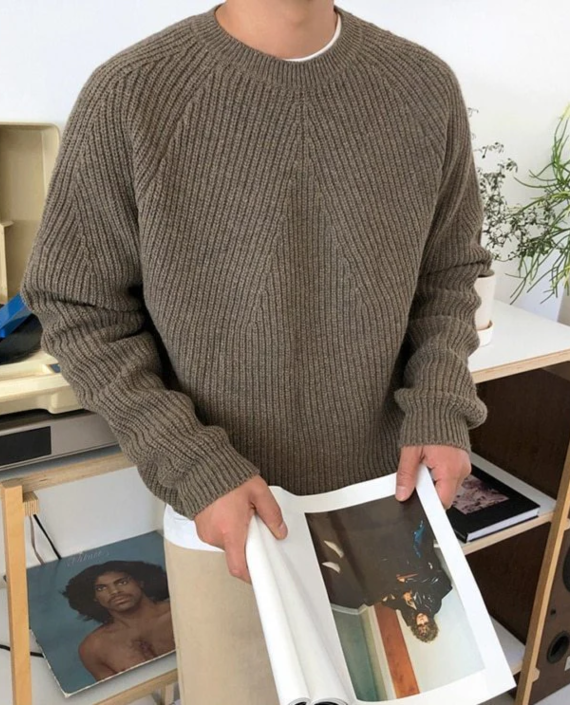 Mateo – Męski sweter o grubym, prążkowanym splocie