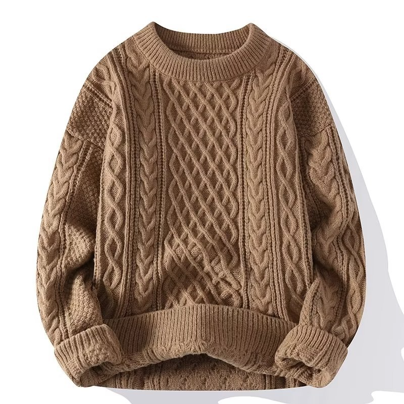 Noir – Sweter damski z warkoczowym splotem
