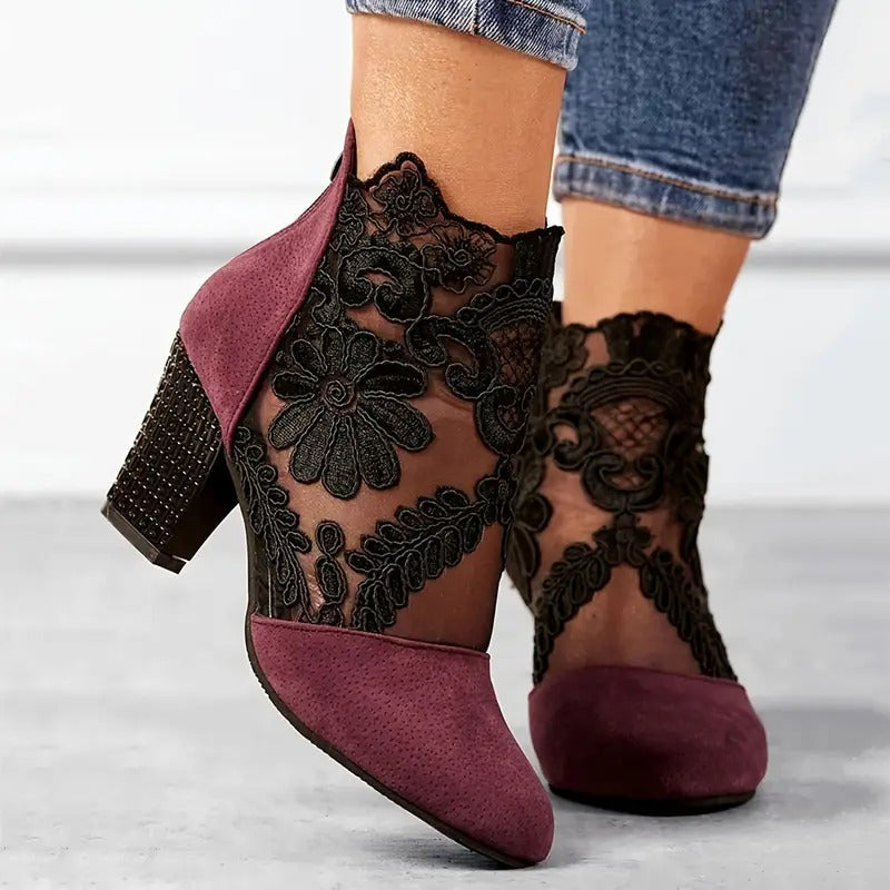 Annika – Elegant Heeled Ankle Boots for Women - Image 1