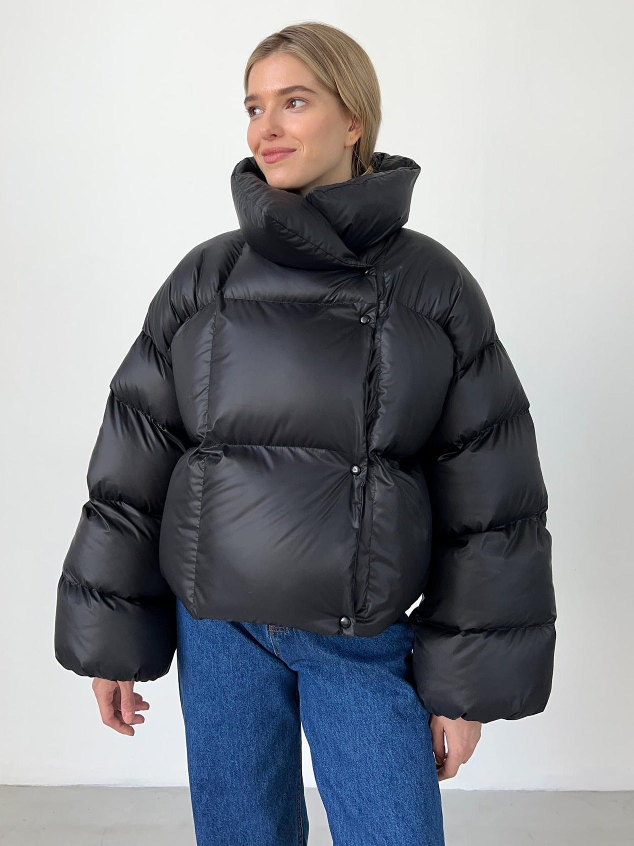 Mila – Damska puchowa kurtka zimowa oversize