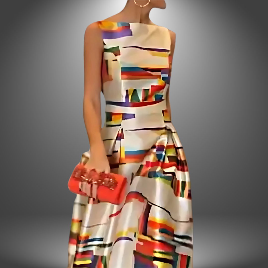 Kirsten – Women Summer Printed Maxi Dress - Image 2