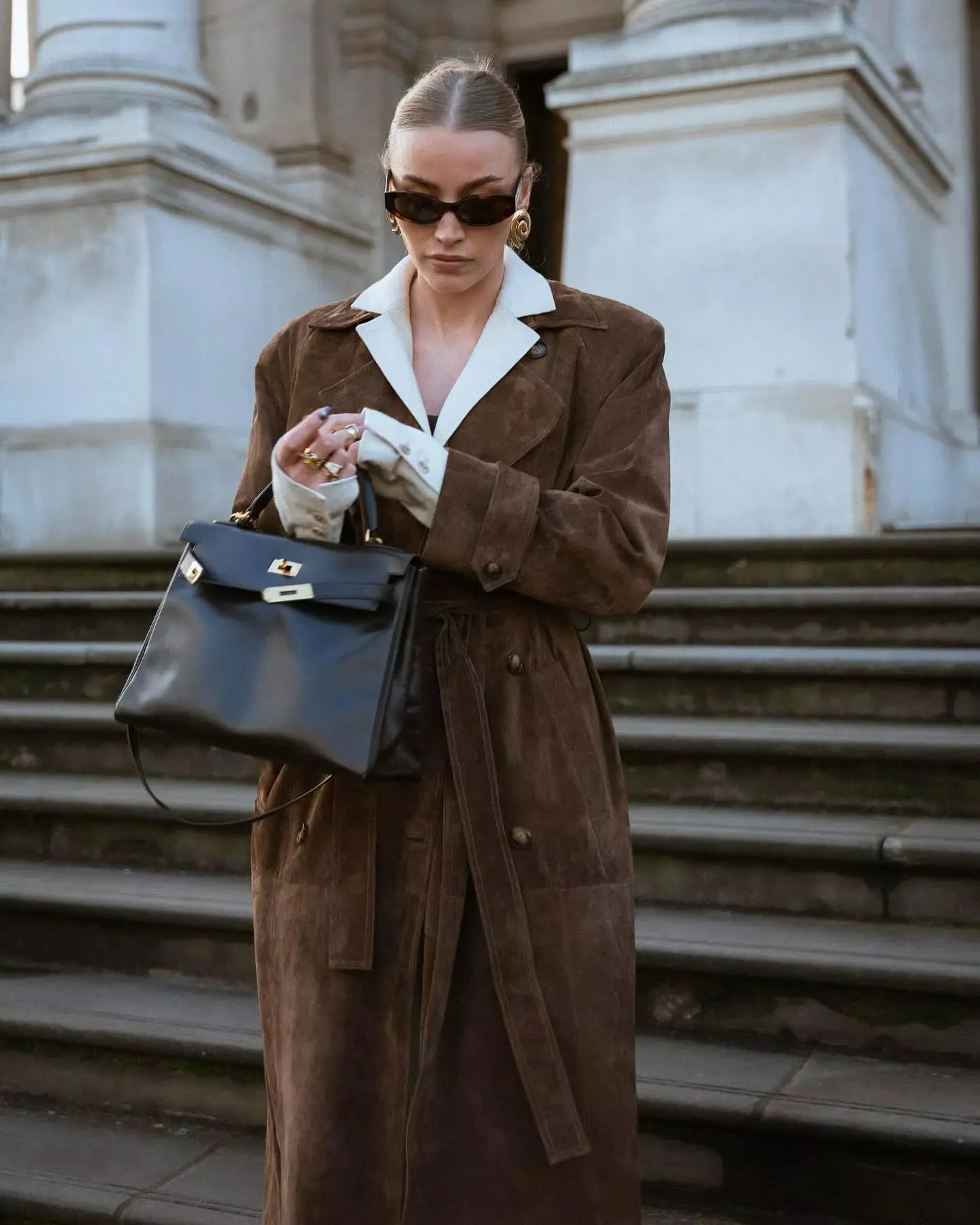 Ella | Wildleder Trenchcoat Zendoo.de