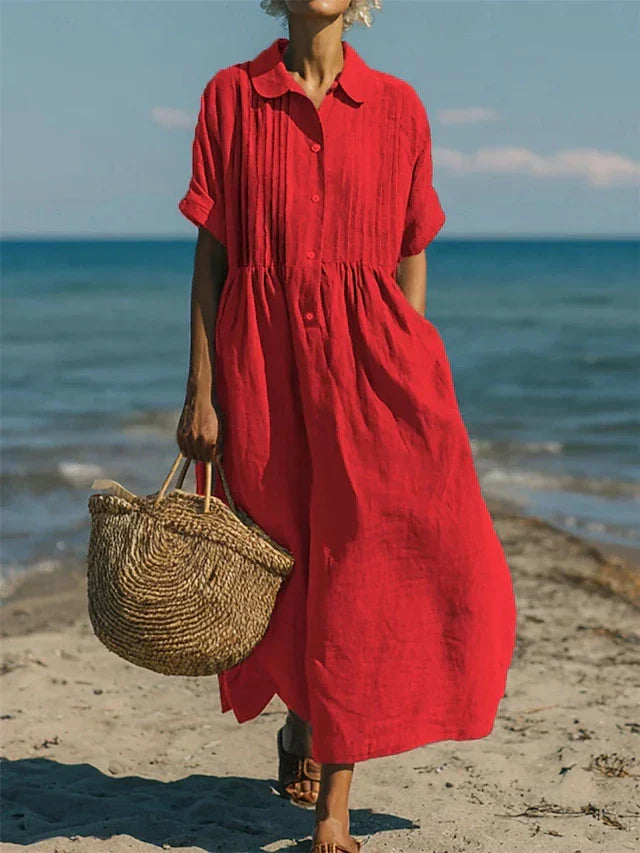 Gabriele – Relaxed Button Shirt Dress - Image 6