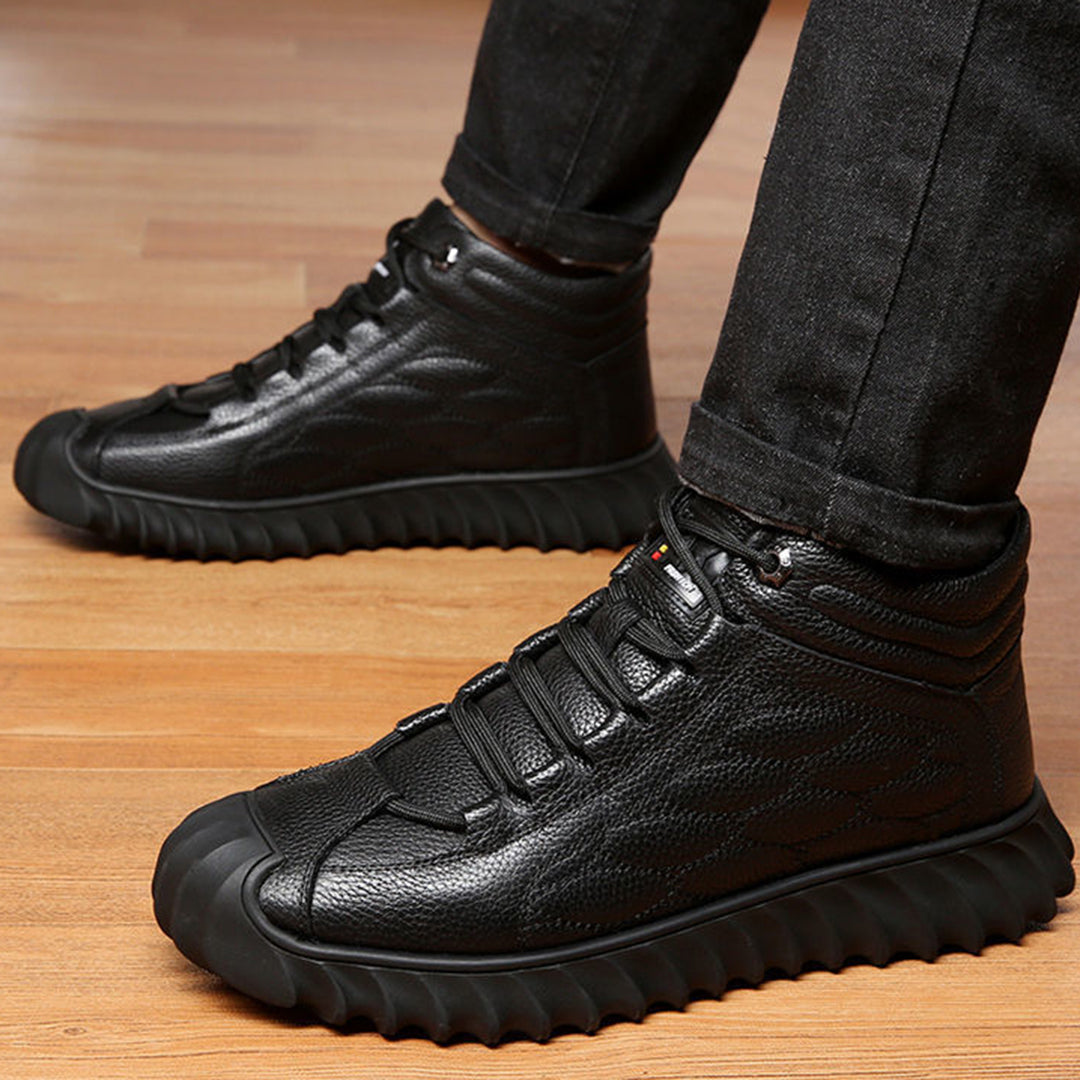 Kamil – Ocieplane skórzane sneakersy dla mężczyzn