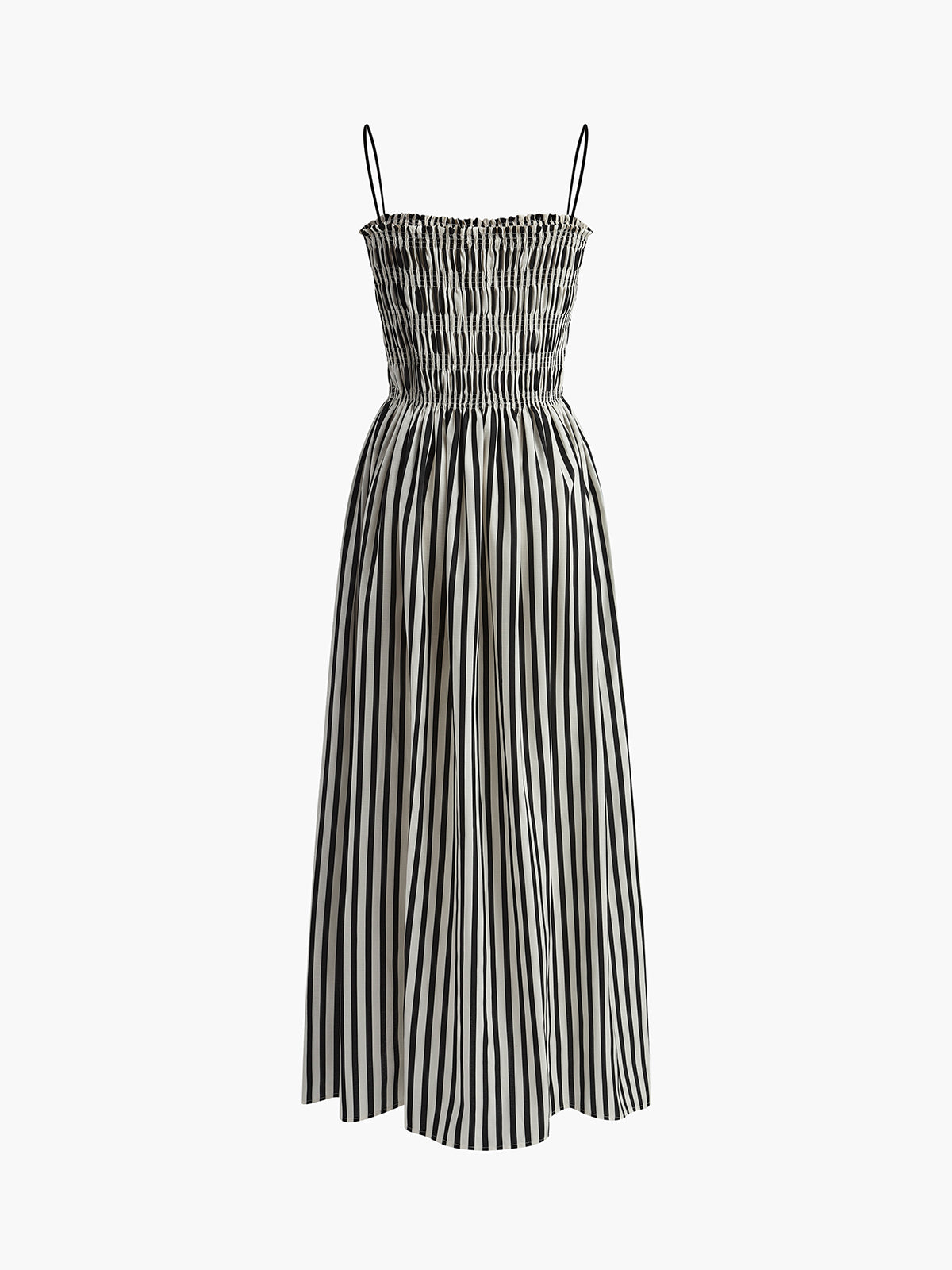 Amelia – Sleeveless Pinstripe Long Dress - Image 8
