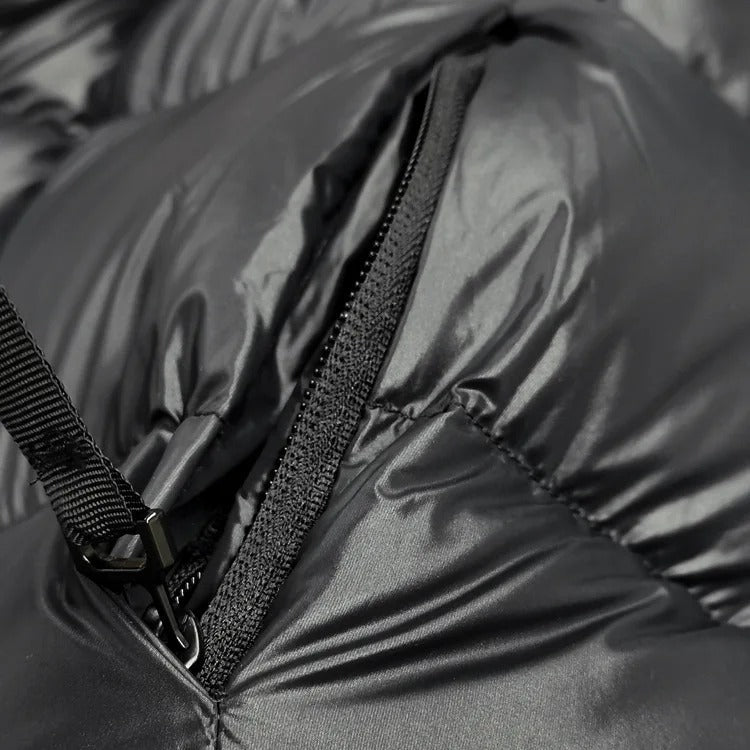 Anna – Elegancki Długi Puchowy Płaszcz Damski z Kapturem