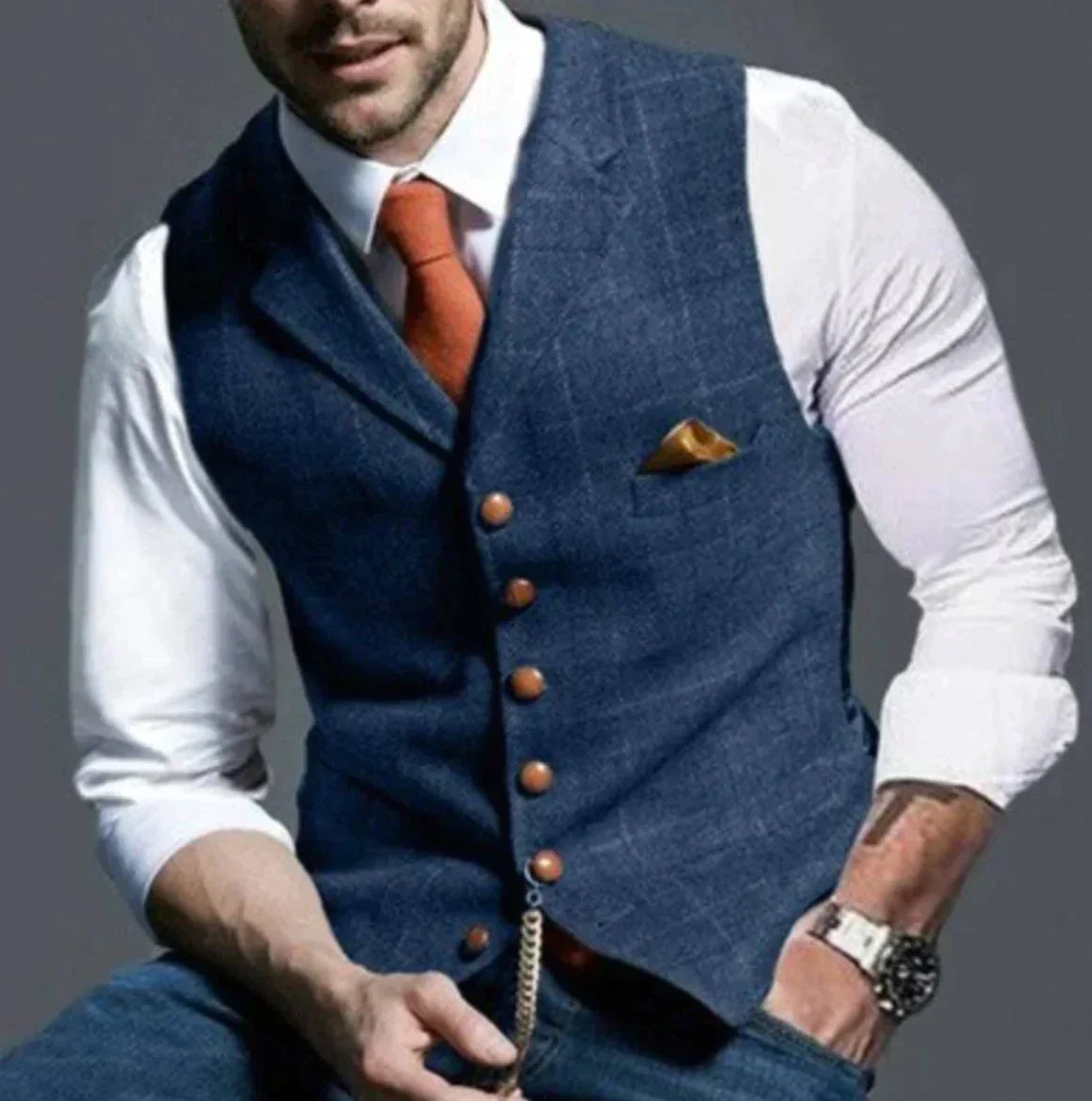 Leon – Męska kamizelka elegancka