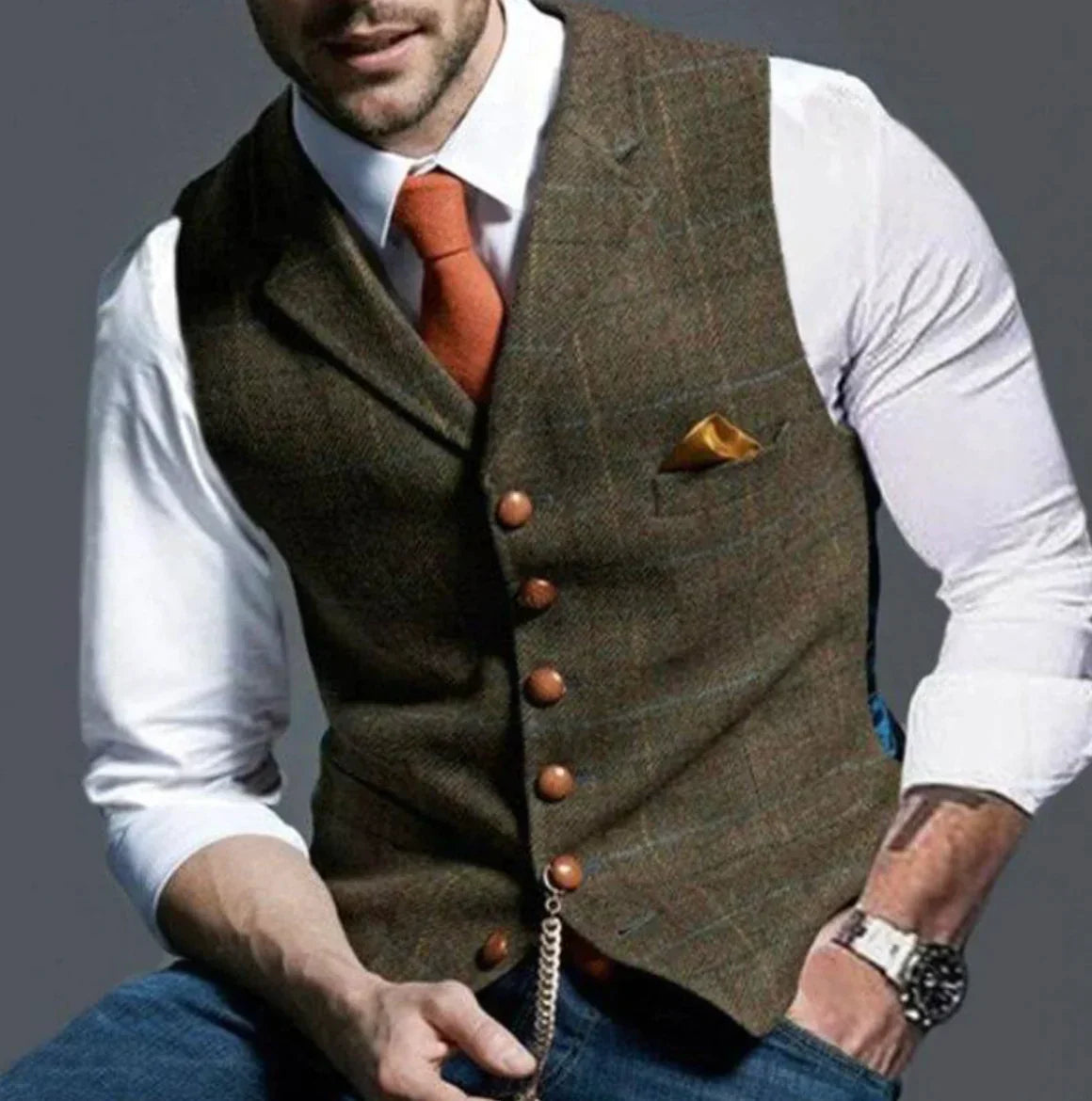 Leon – Męska kamizelka elegancka