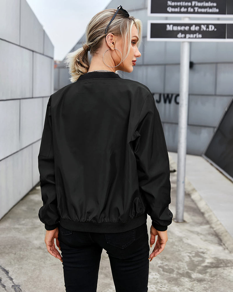 Natalia – Klasyczna Kurtka Bomber Damska Casual Fit