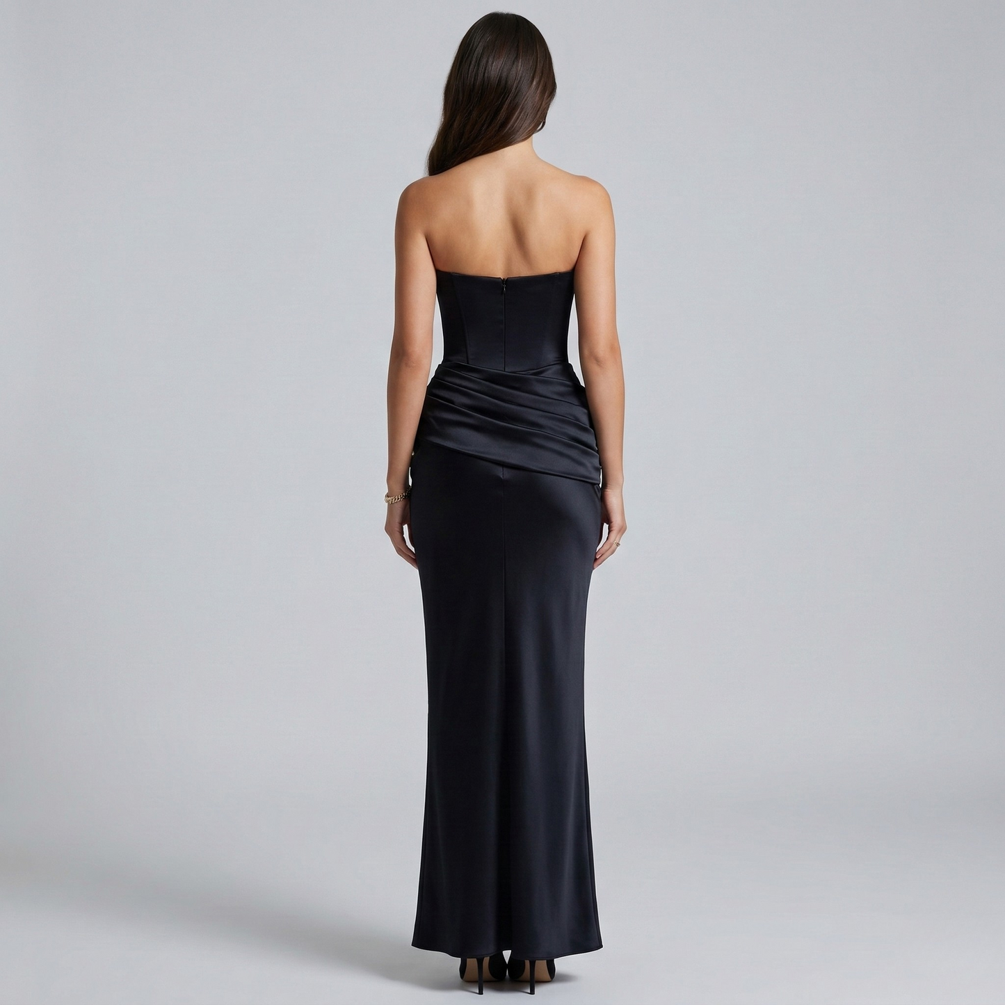 Andrea – Elegant Strapless Evening Dress for Women - Image 3