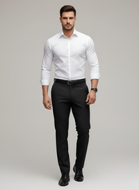 Nico – Men’s Wrinkle Free Button Up Shirt Slim Fit Long Sleeve - Image 1