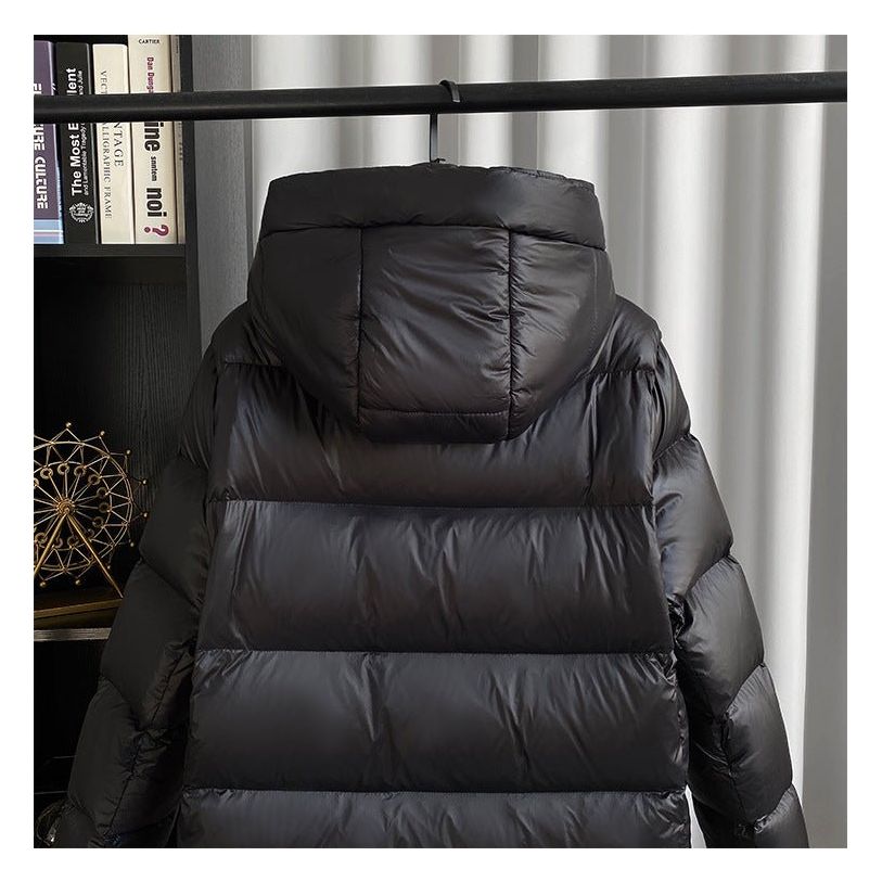 Anna – Elegancki Długi Puchowy Płaszcz Damski z Kapturem