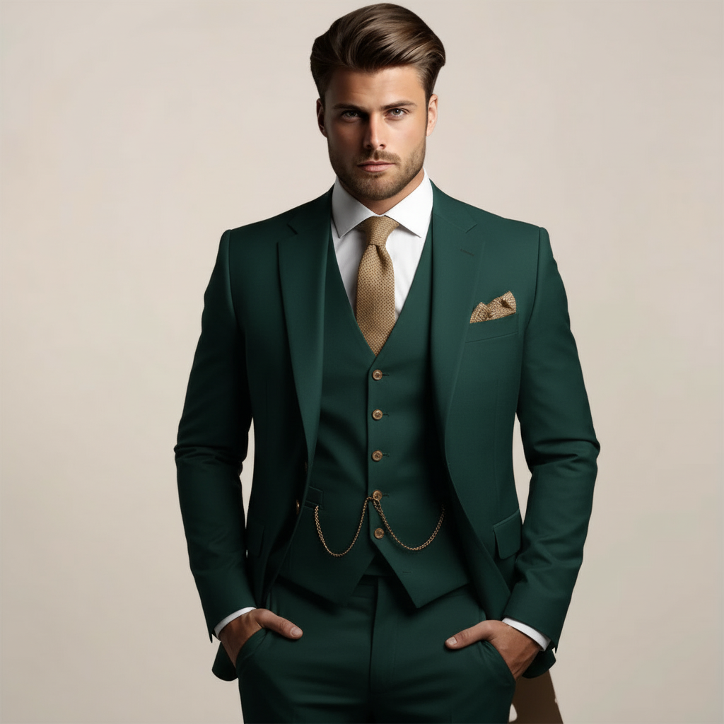 Karl – Elegant Spring Three-Piece Formal Suit for Men - Image 5