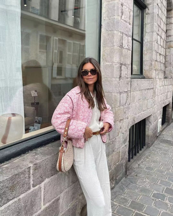 Emily – Lekka pikowana kurtka damska o krótkim kroju