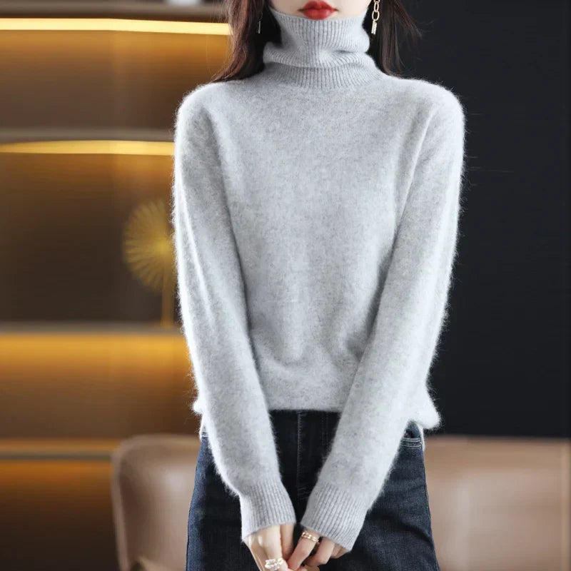 Isabella – Kaszmirowy sweter z golfem