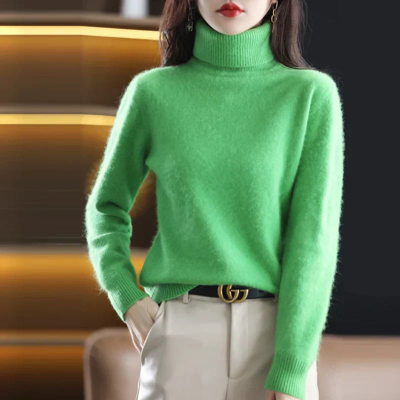Isabella – Kaszmirowy sweter z golfem