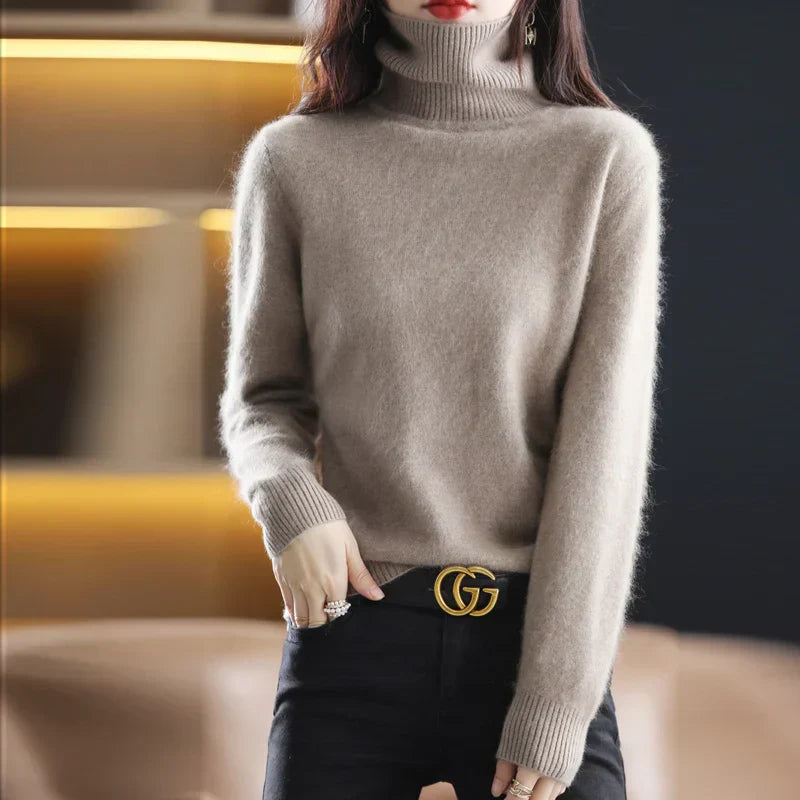 Isabella – Kaszmirowy sweter z golfem