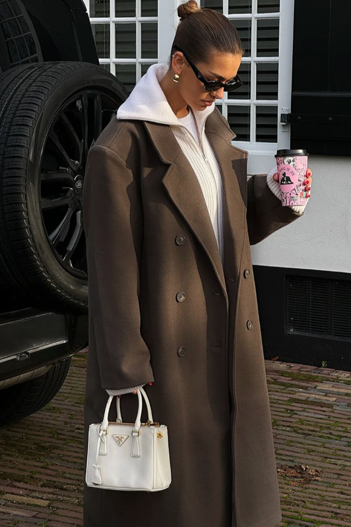 Celeste - Płaszcz damski oversize