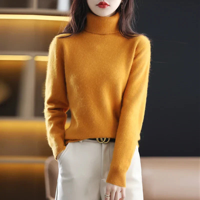 Isabella – Kaszmirowy sweter z golfem