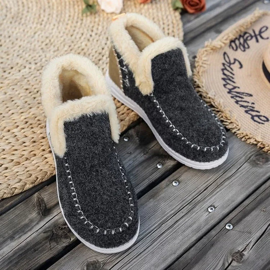 Aneta – Botki damskie ocieplane z futerkiem