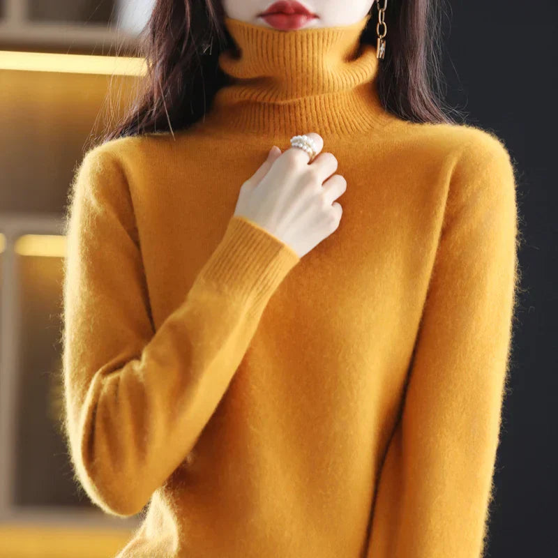 Isabella – Kaszmirowy sweter z golfem