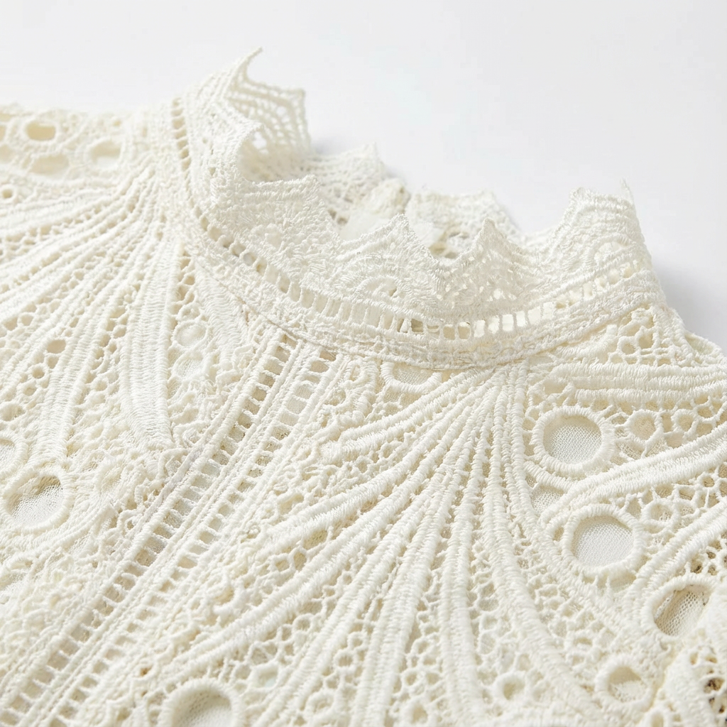 Ines – Women Lace Detail Midi Dress - Image 4