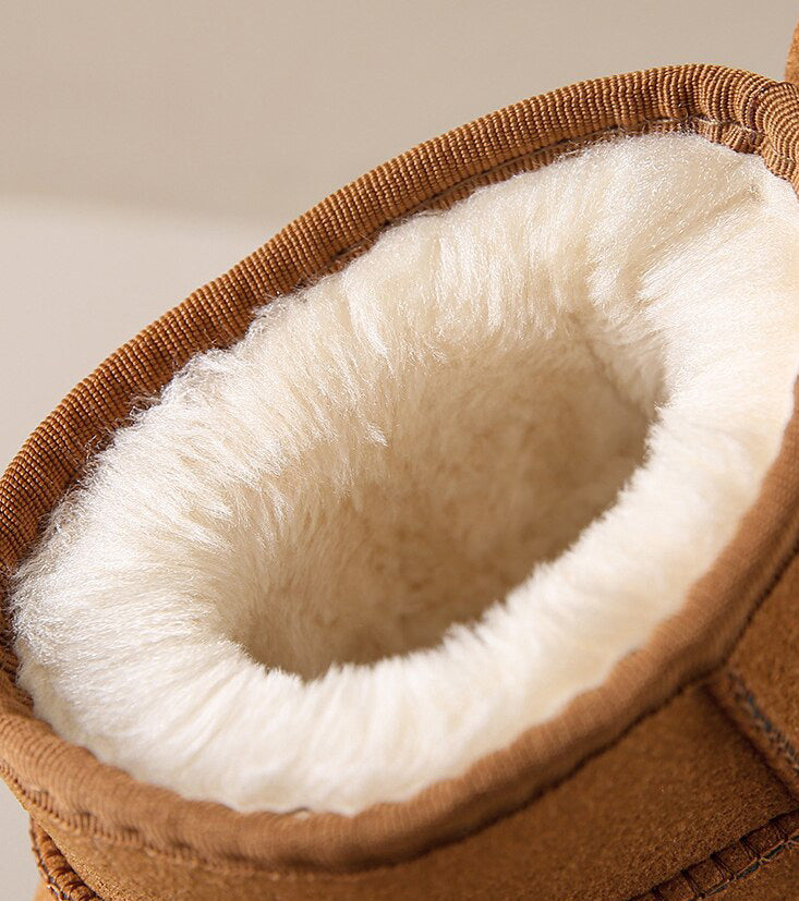 Sienna – Ocieplane Botki na Płaskiej Podeszwie