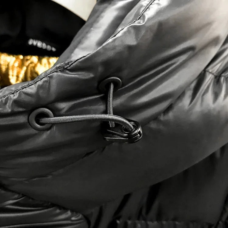 Anna – Elegancki Długi Puchowy Płaszcz Damski z Kapturem