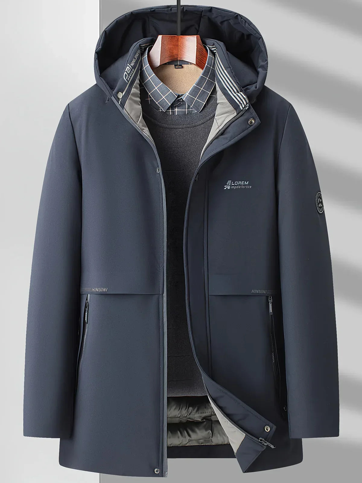 Daniel – Techniczna zimowa parka męska z kapturem o nowoczesnym kroju