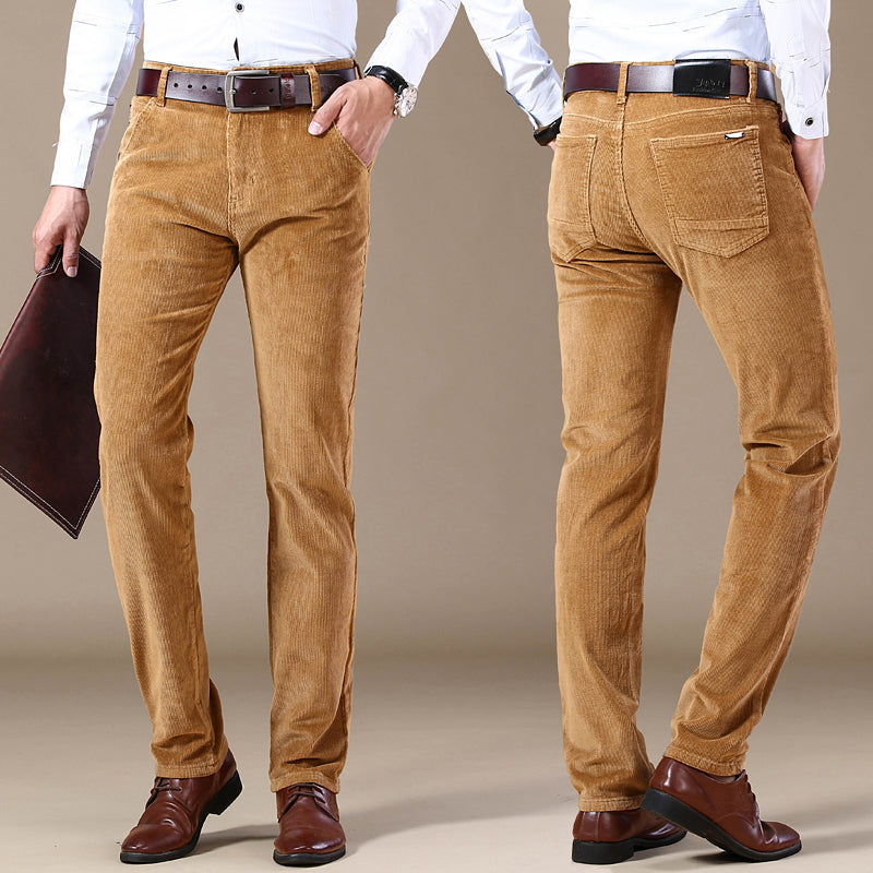 Paweł – Męskie Sztruksowe Spodnie Slim Fit