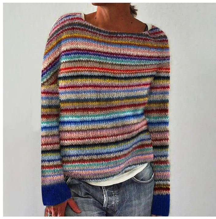 Aneta – Sweter z ombre wzorem damski
