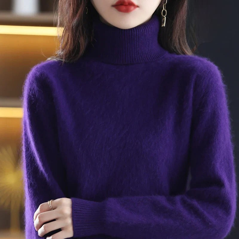 Isabella – Kaszmirowy sweter z golfem