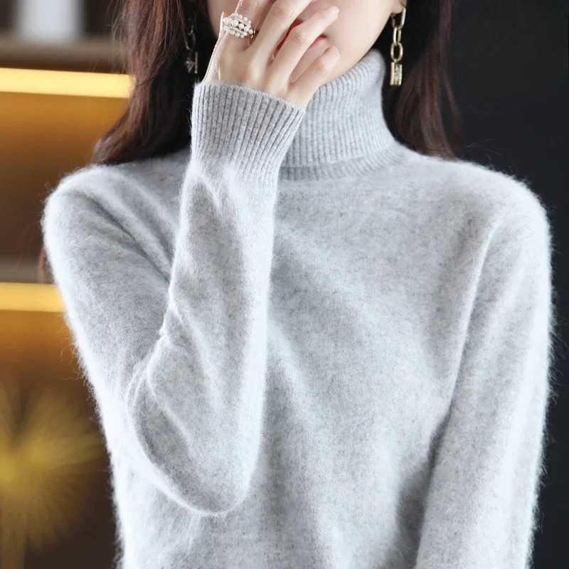 Isabella – Kaszmirowy sweter z golfem