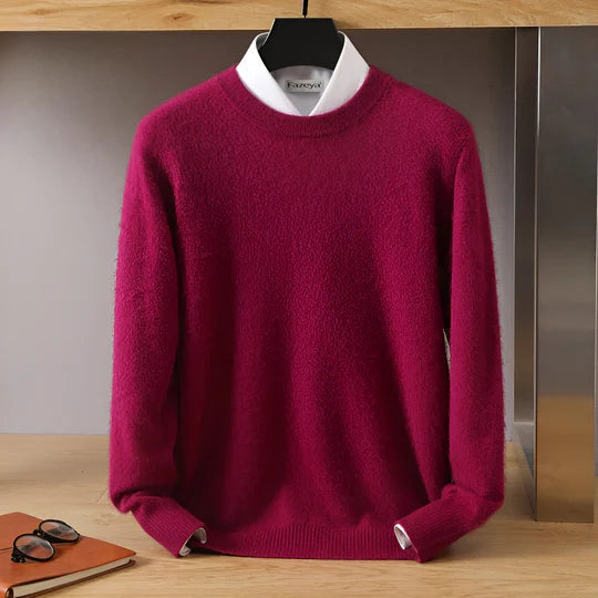Ethan – Męski sweter kaszmirowy z okrągłym dekoltem