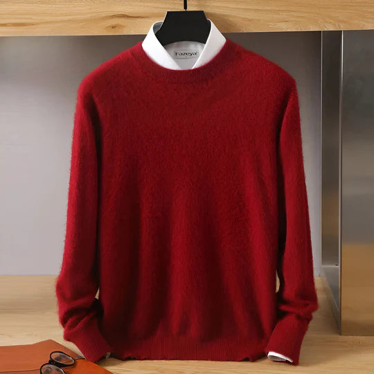 Ethan – Męski sweter kaszmirowy z okrągłym dekoltem