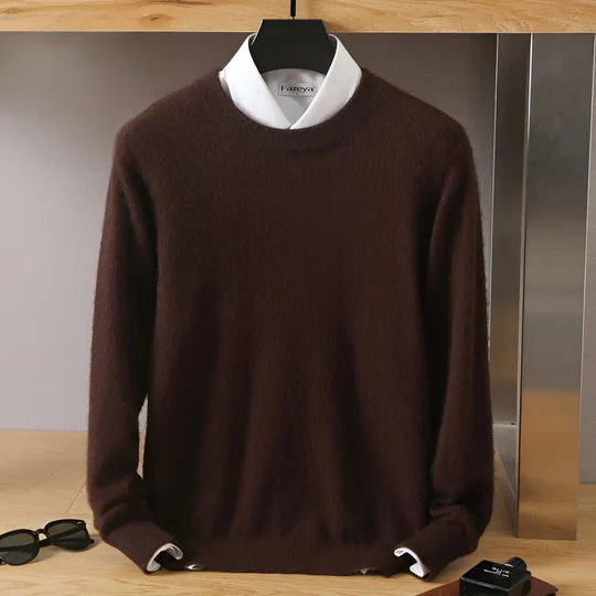 Ethan – Męski sweter kaszmirowy z okrągłym dekoltem