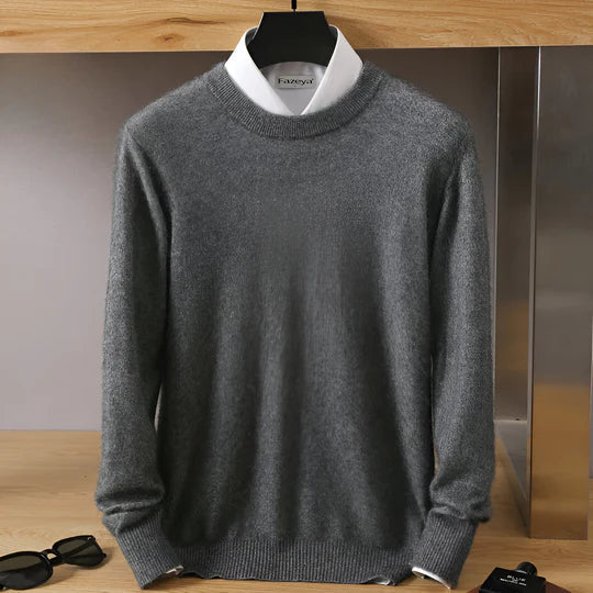Ethan – Męski sweter kaszmirowy z okrągłym dekoltem