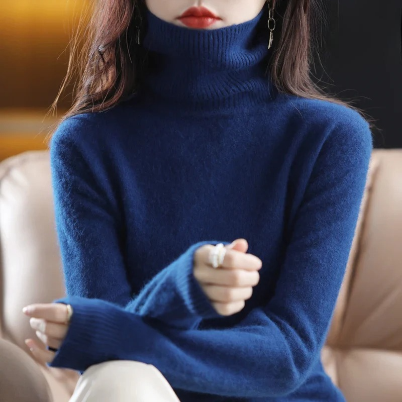 Isabella – Kaszmirowy sweter z golfem