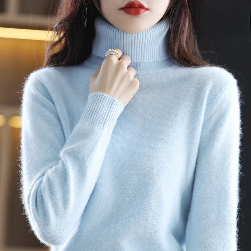 Isabella – Kaszmirowy sweter z golfem