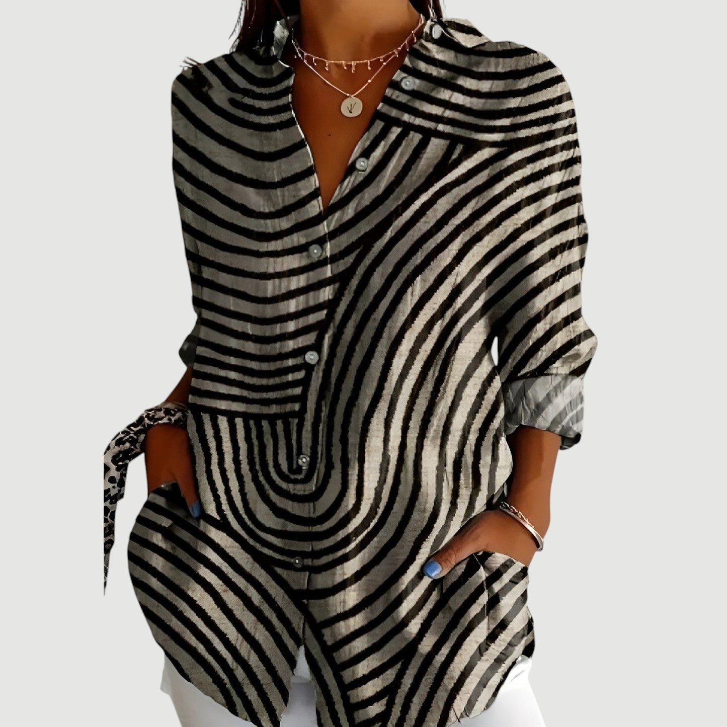 Alina – Women Colorful Summer Blouse - Image 1